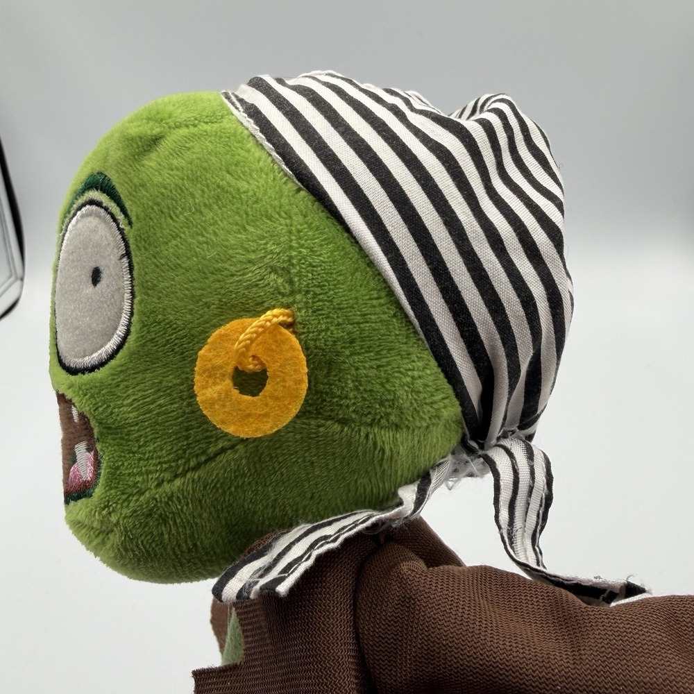 Plants vs. Zombies PvZ Plush 2013 WORLDMAX PIRATE ZOMBIE 12" RARE - Picture 11 of 11